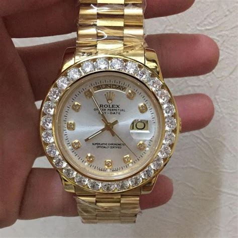 rolex con diamantes replica